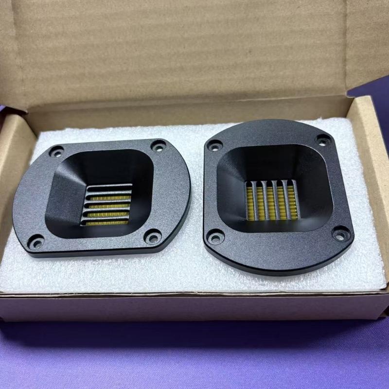 2pcs High End 4/8ohm 15W Hifi Audiophiles Aluminum Ribbon Tweeter Air Motion Audios Loudspeaker Home Theater Sound System