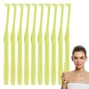 Trim Toothbrush 10pcs Orthodontic Tuft Toothbrush Rounded Brush Head Teeth Cleaning Tools For Irregular Teeth Someone Wearing