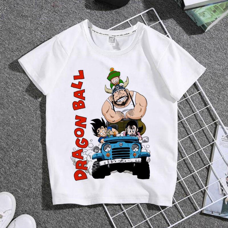Latest Dragon Ball Cartoon Printed Thin Tshirt Shortsleeved Boys Allmatch Halfsleeved Parinchild Top 4XL