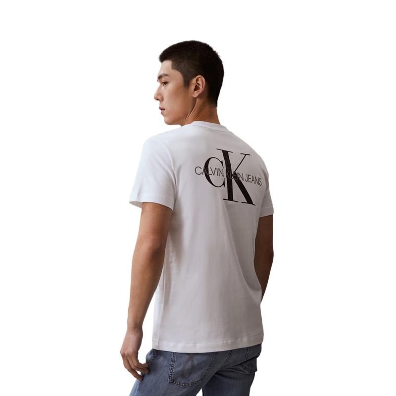 Calvin Klein Unisex Letter Casual Pure Cotton Printed Breathable T-Shirt Unisex Tops White J319634YAF