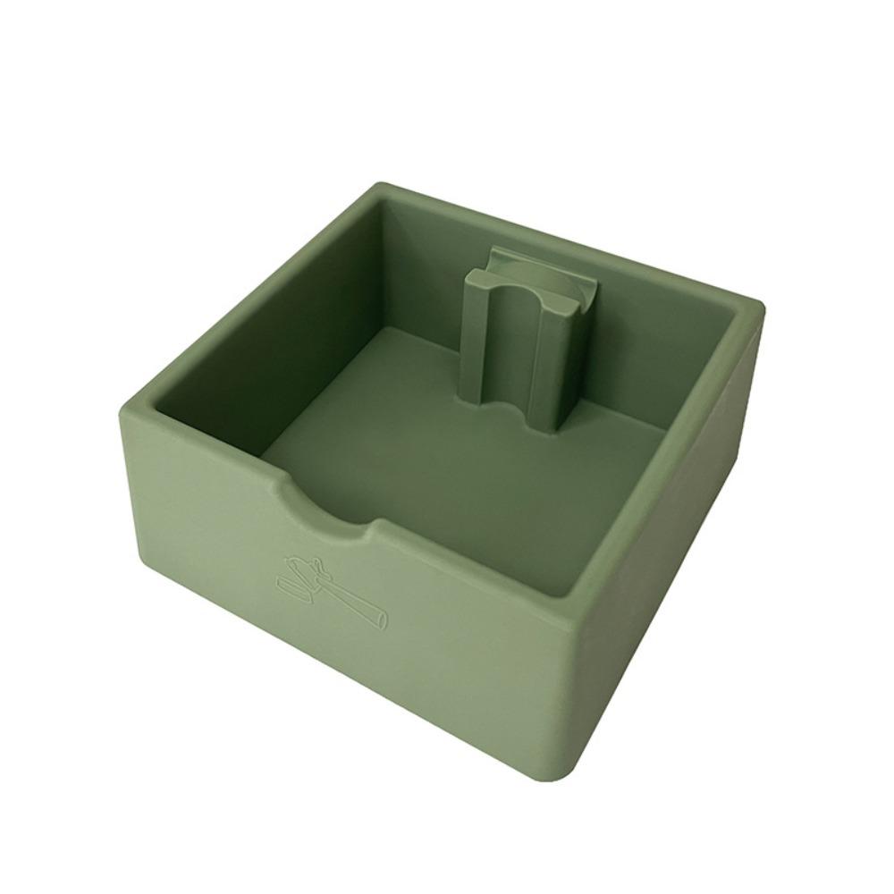 Non-Slip Coffee Knock Box 1.5L Capacity Shock-Absorbent Coffee Grounds Container Quiet Reusable Espresso Dump Bin Home Cafe