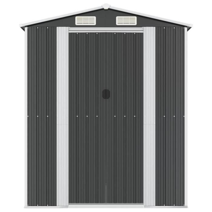 VidaXL Garden Shed Anthracite 192x689x223 Cm Galvanized Steel 3147455