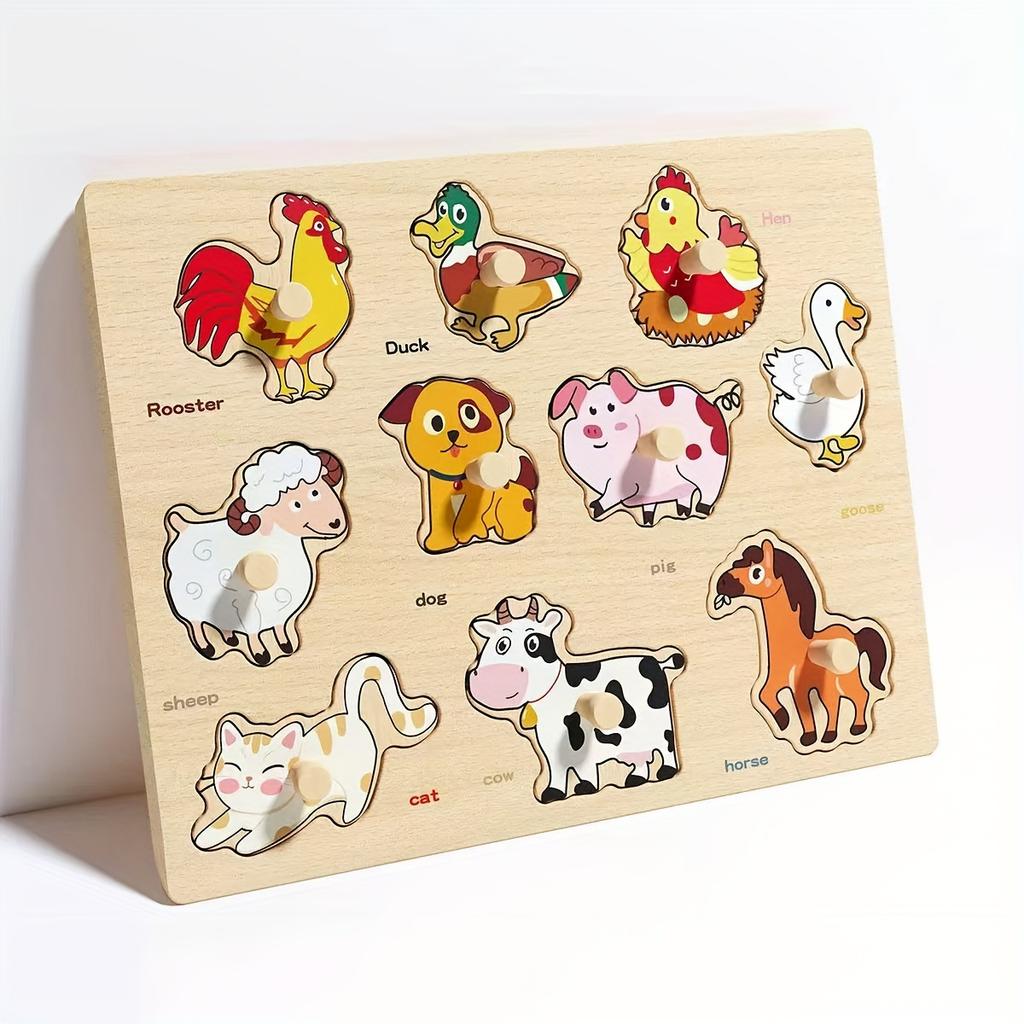 Wooden puzzle toys, suitable for preschool education puzzle toys for young children,
