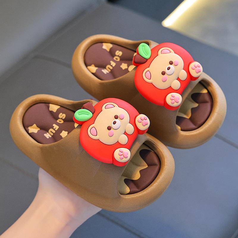 Children's Summer Sandals Boys and Girls Non-Slip Soft Sole Home Bathing Parent-Child Large Medium Small Kids Beach Sandals