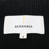 AKIRA NAKA Black EW2229-BK Cotton Blend Pullover Knit Tops 1 blackUsed