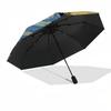 Nightmare Before Christmas2 Themed Automatic Opening and Closing Umbrella, Brightly Colored 8-rib Portable Umbrella, Suitable for Men and Women, A Per