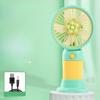 Cartoon Fruit Flower Portable Desktop Lazy Fan Mobile Phone Stand Multi Use Handheld Small Fan Student Charging Edition