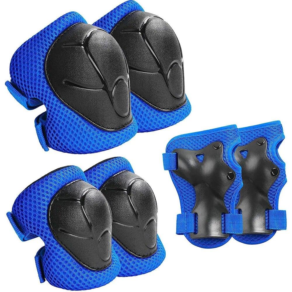 Kids Protective Gear Knee Pads and Elbow Pads 3 in 1 with Wrist Guard for Rollerblading Skateboard Cycling Skating Bike Scooter