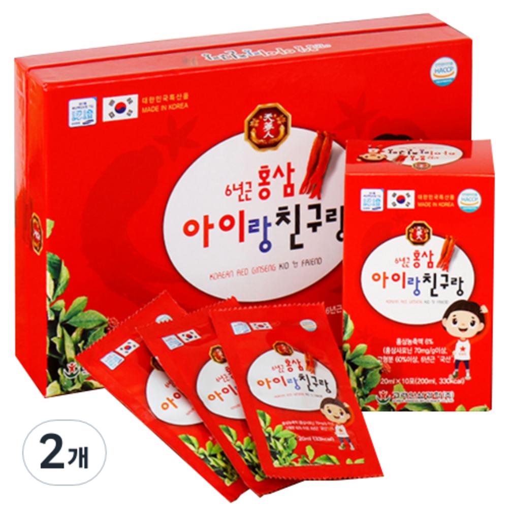 Cheonsam-in Kids & Friends Red Ginseng 30p 600ml 2 pcs
