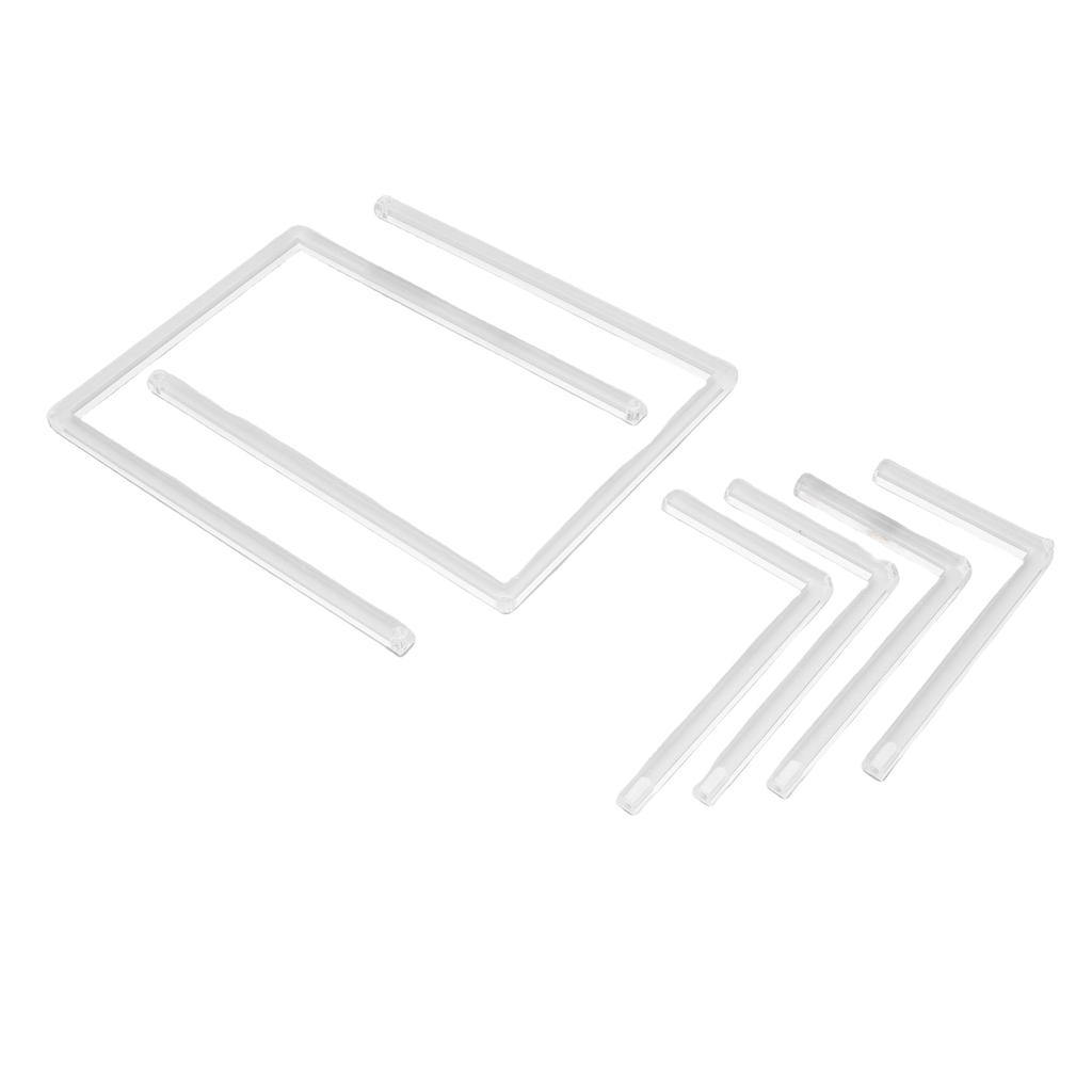 2Pcs Photo Frame Stand Clear Acrylic Table Display Holder Decorative Table Top Easel for Picture Book Platter