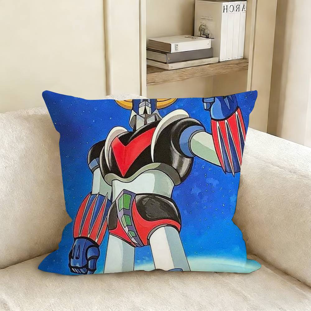 Ufo R-Robot G-Goldorak Pillow Case Living Room Sofa Cushion Cover Suitable For Home Bedroom Room Decoration