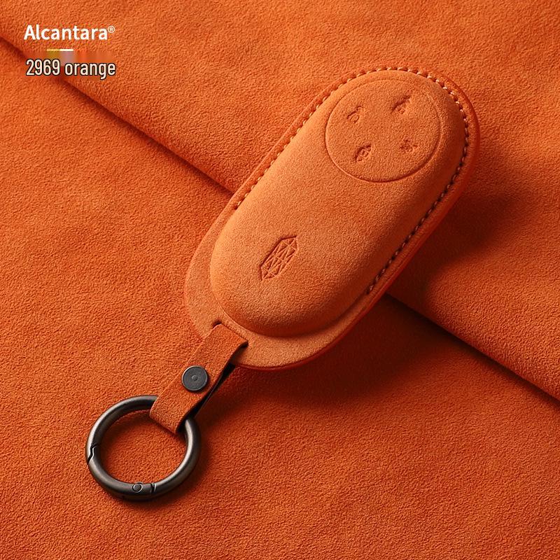 Compatible with Zun Jie M9, Wenjie M8/M7, Xiang Jie S9: Zhi Jie Suede Full Coverage Bluetooth Remote Case.