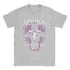 Elvira Dark Purple Bats and Coffin TShirt for Unisex Round Collar Short Sleeve T Shirts Big Size Clothing