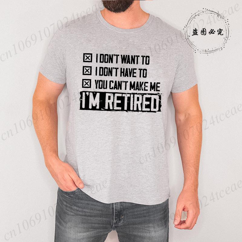 Retirement T-shirt Mens Retired Dad Mom Grandpa Grandma Shirt Retirement Funny Unisex Womens Mens Tee Shirt Clothing