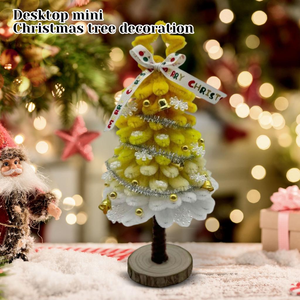 Christmas Tree Finished Product Christmas Stick Handmade DIY Finished Desktop Christmas Tree Decoration