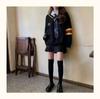 JK Woman Cosplay Stockings White Red Blue Strips Lolita Long Socks Over Knee Thigh High Socks Women Compression Socks