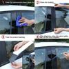 Glossy Black Door Window Pillar Posts Trim Cover Kit For Toyota Yaris 2005-2013