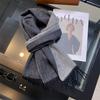 Women's Winter Long Scarf 100% Wool Christmas Scarf Style Warm Soft Chunky Wrap Shawls Scarves Men Thicken Poncho Stoles