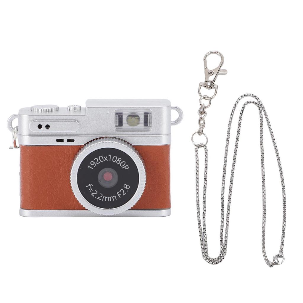 Small Keychain Camera 160 Degree Lens Built in LED Flash 0.96 Inch Color Screen 1080P 2MP Keychain Video Recorder for Travel