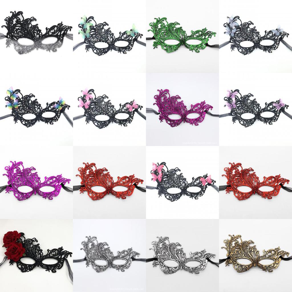 Princess Lace Phoenix Mask With Glitter And Gradient Colors For Halloween Costume Party