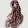 Women's Four-Sided Cashmere Scarf: Large Square, Warm for Spring, Autumn, and Winter