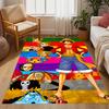 One Piece Luffy Themed Anti-Slip Rugs - Polyester Home Decor, Suitable for Bedrooms, Living Rooms, Doorways, Studios, and Decorations