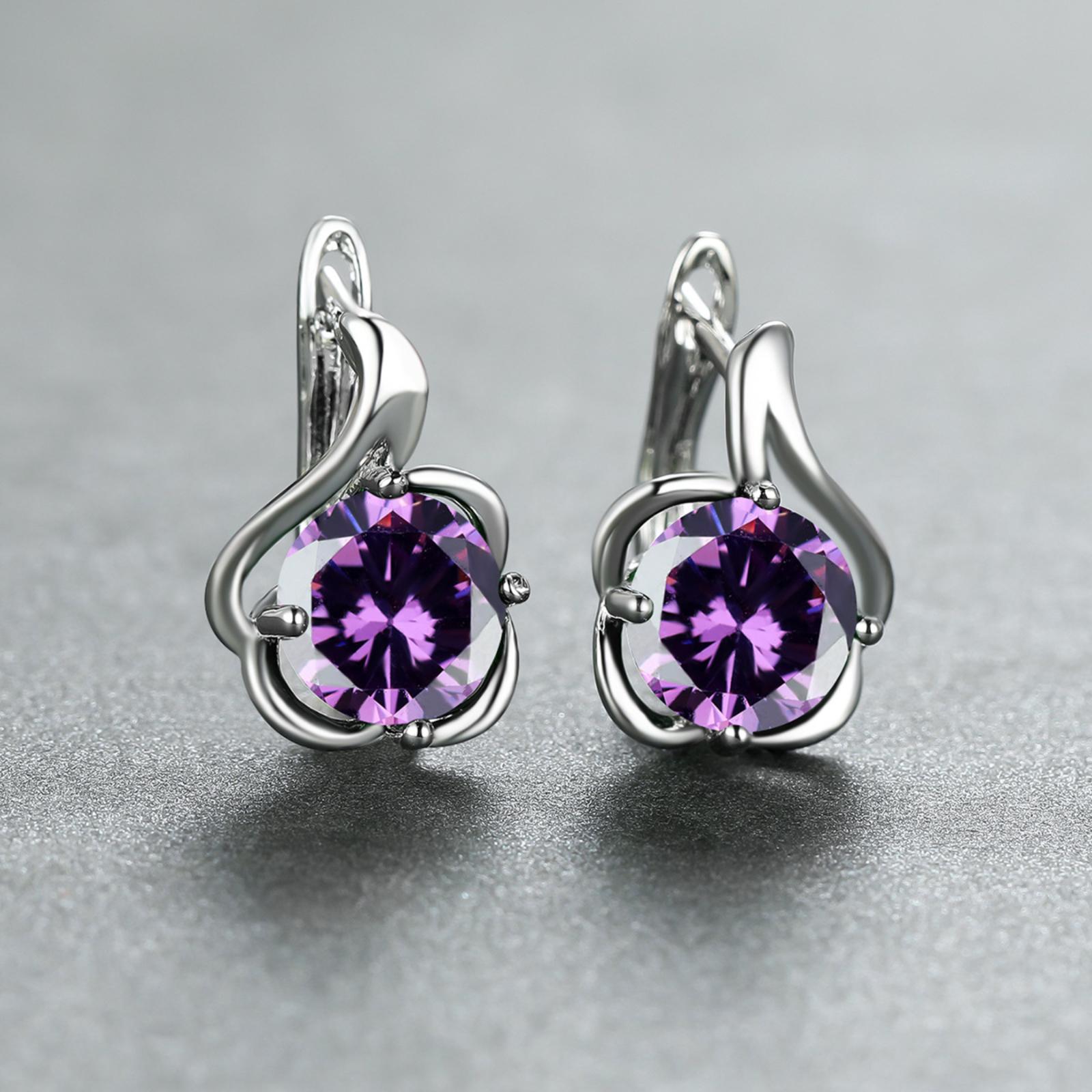 Стильные и натуральные хрустальные серьги One Size