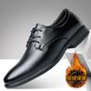 Business leather shoes men's new handmade leather casual men's shoes pointed leather shoes large size men's shoes