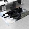 Black Horse Chair Mat: Office Carpet for Home Decor, Sofa Rug, Gift for Any Room Perfect for Bedrooms and Living Rooms