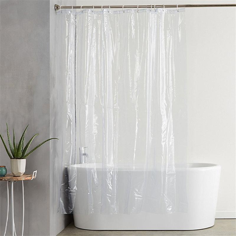 

Простая прозрачная занавеска для душа Peva, утолщенная водонепроницаемая, устойчивая к плесени, перегородка для ванной комнаты, универсальная занавеска 180*200cm
