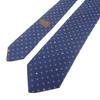 HERMES  336111T_01  Tie Marine/Ciel Silk/cotton Mens
