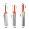 Jeu de 3 fraises droites tige 8 mm en carbure – diamètres 3/4/5 mm, profondeur de coupe 12 mm