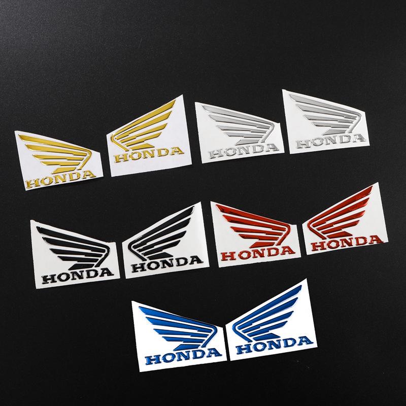 CKU5 Honda Sticker Logo Wing 3D For Motorcycle Decoration motorbike stickers Fuel Tank Body Tail Wing Side Pcx160nss 350pcx 125cbr