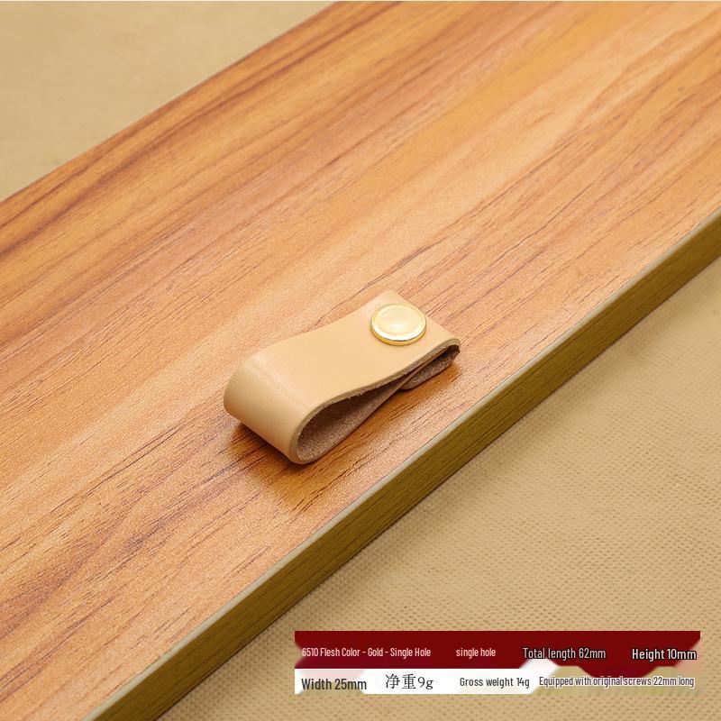 Brown-Black Leather Handle for Suitcases, Bags, Drawers, and Cabinets