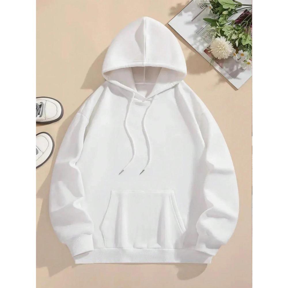 Seoul Beautiful Scenery Printing Womens Hooded Warm Fleece Comfortable Hoodies Simple Soft Hoodie Street Casual Loose
