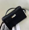 Borsa nuova autunno e inverno con motivo a palma borsa a tracolla messenger in pelle bovina prima generazione borsa portatile da donna piccola borsa quadrata