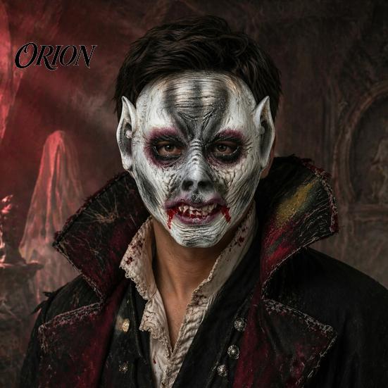 Lightweight PU Foam Masque Halloween Zombie for Adults, Creepy Blood Scary Vampire Realistic Face Full Costume, Cosplay Party Soft