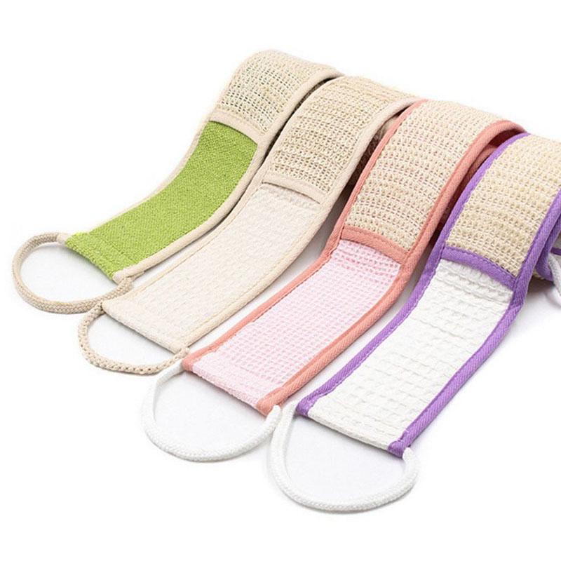 Złuszczający pasek na plecy Loofah Prysznic do ciała Gąbka Szczotka do szorowania ciała