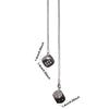 Dice Car Hang Ornaments, Dice Car Rearview Mirror Pendant, Metal Dice Shaped Pendant, Dice