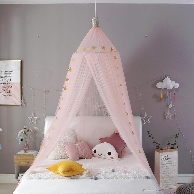 Children's Princess Bed Canopy Mosquito Net Tent – Creative, Breathable Hanging Dome Bed Curtain