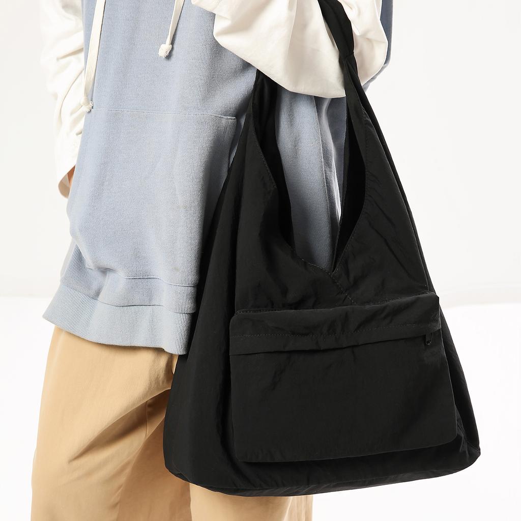 Fashion Casual Canvas Tote Bag Women's Trend Brand Large Capacity Underarm Bag Commuter Shoulder Bag Men's