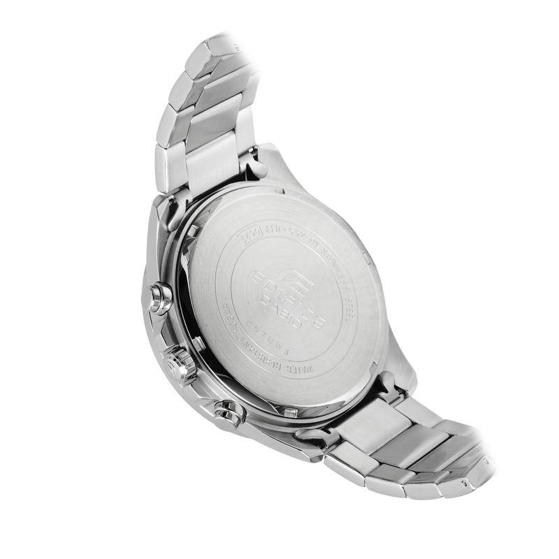 Casio EDIFICE Drei-Zeiger Drei-Augen Einhorn Wasserdicht Einfach Quarzwerk Edelstahlarmband Japanische und Koreanische Uhr Herren EFR-552D-1AVUPR