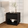 Nightstand Black 45 X 34 X 44 Cm Particleboard