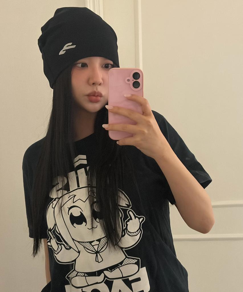 Tansanmageunesyum Songi Songi X Tansan Logo Drape Beanie (Black)