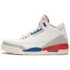 Air 3 Retro International Flight Scarpe da Ginnastica da Uomo Bianco Vela Sport-Royal-Rosso Fuoco 136064-140