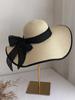 Women's Extra Large Wide Brim Straw Sun Hat with Bowknot - Summer Seaside UV Protection