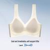 Women's Seamless Ice Silk Bra - Small Bust Support, U-Back Design, Thin Straps, Wireless, Summer Cooling.