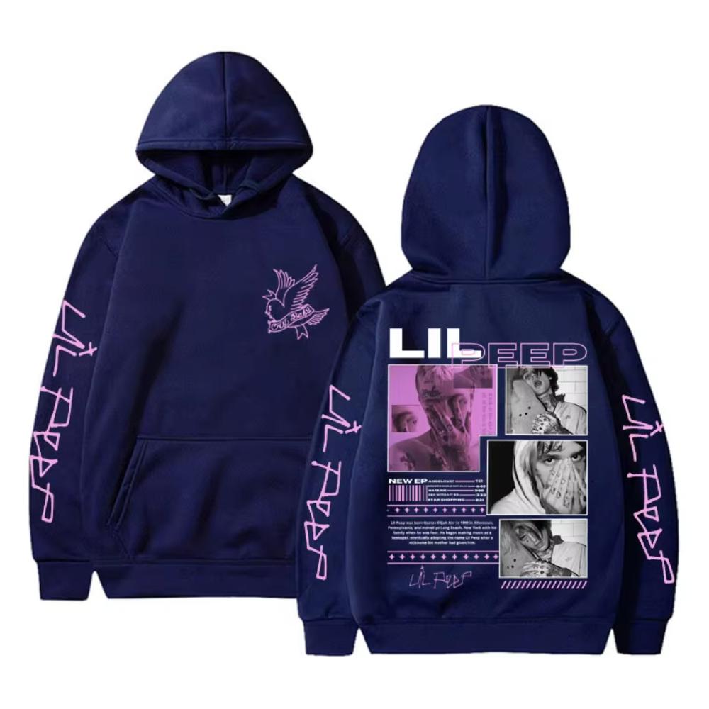 Lil Peep Hell Boy Crybaby Hip Hop Rap Graphic Hoodies Men Women Vintage Oversized Sweatshirt Men Fashion Streetwear