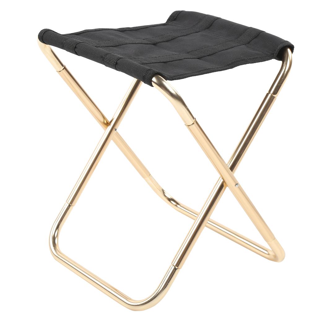 Aviation Aluminum Alloy Outdoor Portable Camping Mini Folding Stool Fishing Chairgolden