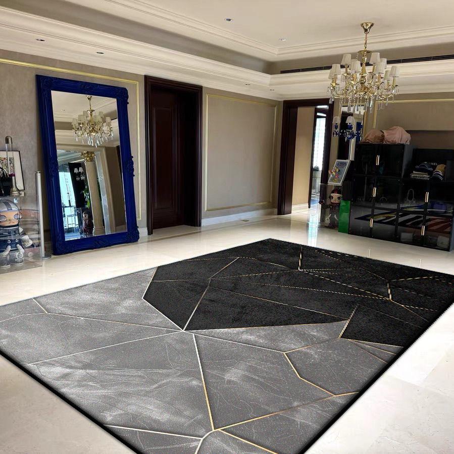 Geometric Large Area Living Room Rugs Decoration Household Foldable Washable Carpets for Bedroom 200x300 Lounge Soft Floor Mat